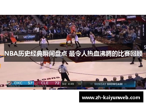 NBA历史经典瞬间盘点 最令人热血沸腾的比赛回顾