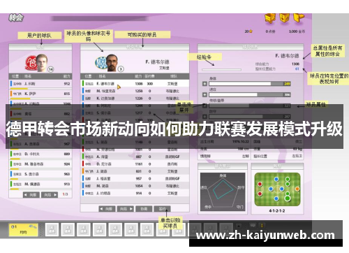 德甲转会市场新动向如何助力联赛发展模式升级